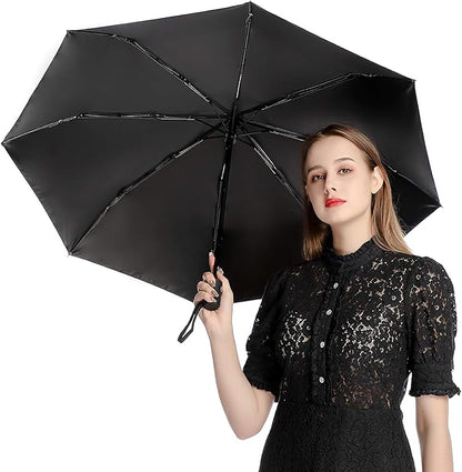 3 Fold Car Umbrella Folding Portable Automatic Umbrella Sunny Rain Sunscreen