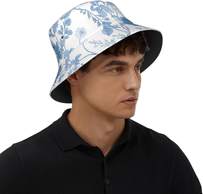 Rustic Autumn Cows and Pumpkins Bucket Hat Novelty Sun Hats Trendy Fisherman Cap for Men and Women