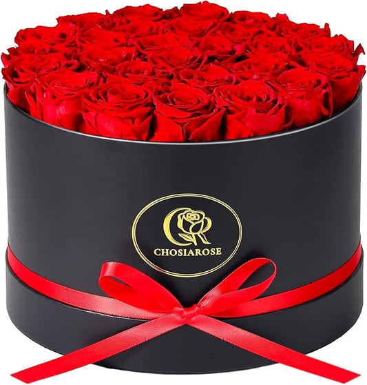Flowers Forever Preserved Roses, 27 Preserved Flowers for Delivery Women Birthday Gifts for Mom Wife Grandma Preserved Rose Forever in Box for Her Mother Anniversary Birthday Gift for Women