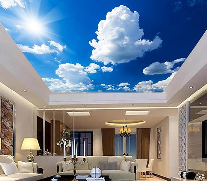Cliouar-Blue Sky and Sun Peel and Stick 90" x 67"