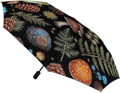 3 Fold Car Umbrella Folding Portable Automatic Umbrella Sunny Rain Sunscreen