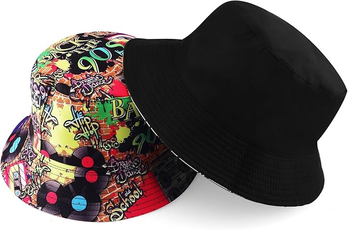 Sun Hat for Women Bucket Hat Cotton Reversible Summer Travel Beach Fishing Cap