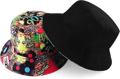 Sun Hat for Women Bucket Hat Cotton Reversible Summer Travel Beach Fishing Cap