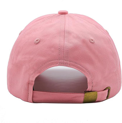 Waldeal Pickleball Hat for Women, Ajustable Embroidered Daisy Washed Denim Baseball Cap