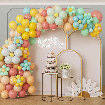 Metal Arch Backdrop Stand Set of 3 (6.6ft, 5.3ft, 4.7ft), Wedding Arch Frame Gold Arches Backdrop Stand for Ceremony, Birthdays, Baby Showers, Parties, Outdoor Indoor Celebration Decorations