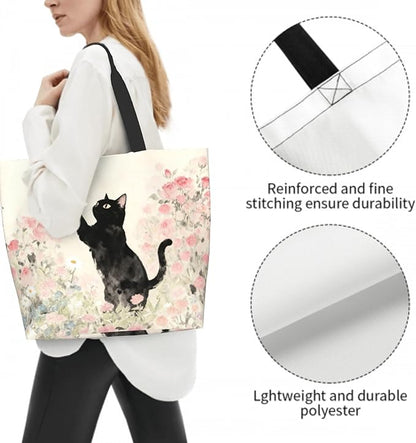 Shoulder Bag Large Reusable Eco-friendly Shopping Bags Portable Storage Handbag