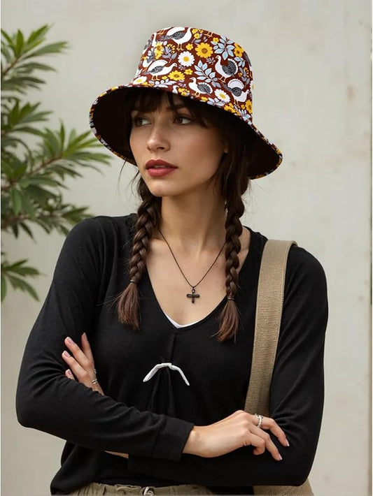 Bucket Hat Unisex for Men Women Funny Fashion Fishing Hat Cute Fisherman Cap