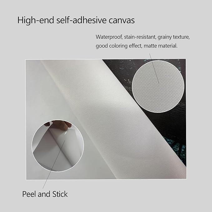 Black Peony Floral Wallpaper Peel and Stick Wall Mural for Bedroom Living Room - 85"x118"