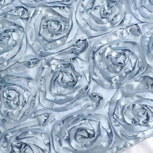 Efavormart Wonderland Rosette Premium Table Runners for Weddings Party Banquets Decor Fit Rectangle and Round Table - Dusty Blue