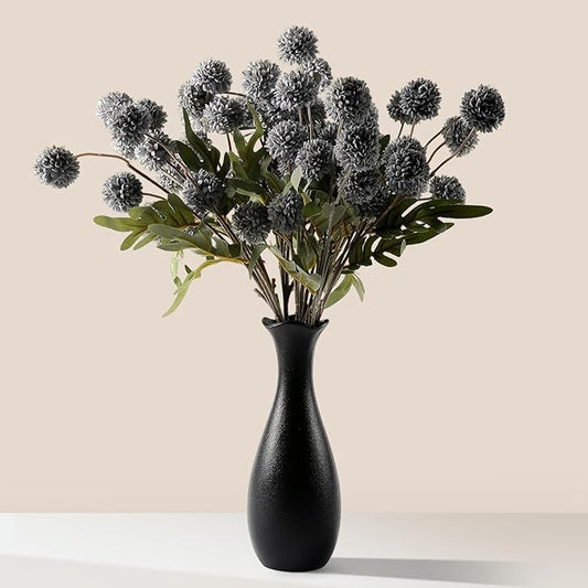 JAKY-Global 10 Stems Fall Artificial Chrysanthemum Flowers,21in Realistic Silk Pompon Fake Mums for Boho Home Decor, Halloween Centerpieces, Autumn Wedding Arrangements