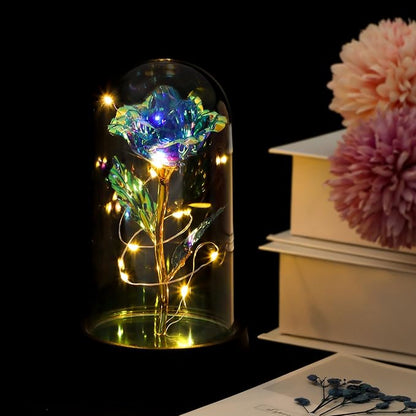 Birthday Gifts for Women, Gift Baskets for Women, Relaxing Spa Gifts Care Package with Luxury Flannel Blanket, Light-Up Rose Flower, Unique Mothers Day Gifts for Mom, Wife, Grandma, Sister, Friends