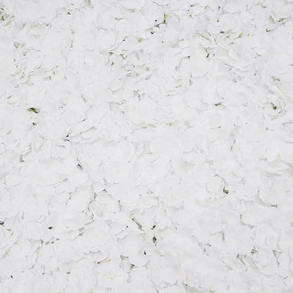 LOYALHEARTDY 20 PCS Artificial Flower Wall Panel 24" x 16" Faux Flowers Wall Decoration White Hydrangea Flower Panels Wall for Home Party Wedding Christmas Festival Photo Backgdrop Decor
