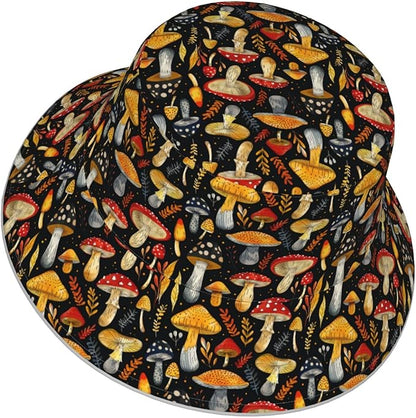 Bucket Hat Double-Side-Wear Reversible Sun Hat Beach Travel Hiking for Women Men