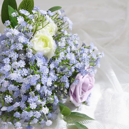 Yastouay Babys Breath Artificial Flowers, 30Pcs Fake Babys Breath Flowers Artificial Bulk, Real Touch Faux Babies Breath Gypsophila Bouquet for Wedding Centerpiece Floral Arrangement Party Decor