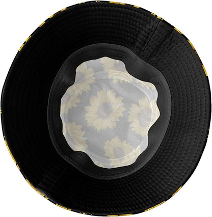 Bucket Hat for Women Men, Summer Print Hat Travel Packable Sun Cap Outdoor Hat for Women and Men