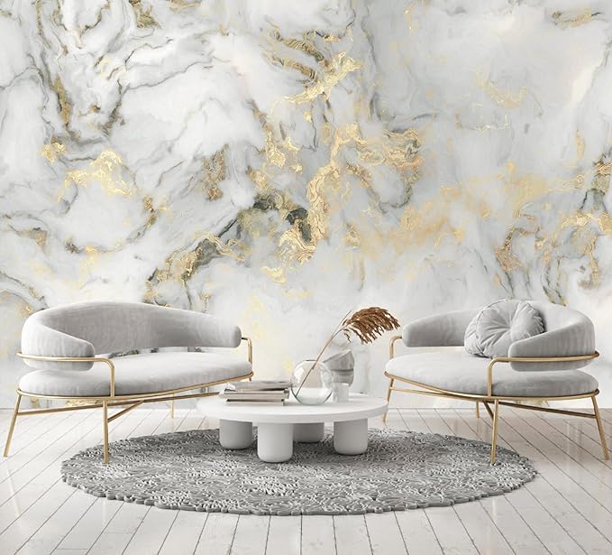 Abstract Marble Background Wall Mural Wallpaper Peel and Stick for Living Room Office 82"x57"