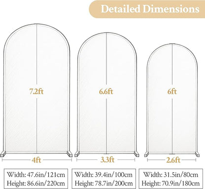 Light Blue Arch Backdrop Cover Set of 2 Baby Blue Arch Cover 7.2 and 6ft Wedding Arch Cover Stretchy Backdrop Bridal Baby Shower Birthday Party Arches Stand Covers Spandex