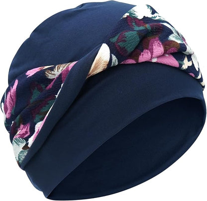 XYIYI Knot Chemo Headwear for Womens Cancer Patients, Stretchy Chemotherapy Headwraps Beanie Hats