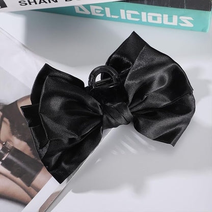 Double Face Satin Ribbon 2 inch X 25 Yards Polyester Black Ribbon for Gift Wrapping Very Suitable for Weddings Party Hair Bow Invitation Decorations and More