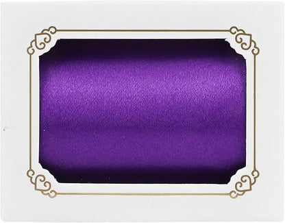MEEDEE Purple Satin 3 Inch Ribbon Lux Double Faced Satin Ribbon Dark Purple Halloween Ribbons by 10 Yards Purple Ribbons for Christmas Tree, Flower Bouquet, Weddings, Bow Making