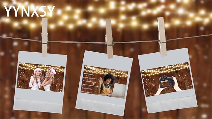 YYNXSY Rustic Glitter Wood Photography Backdrop for Wedding Party Banner Birthday Bridal Shower I Do BBQ Baby Shower Background Photo Booth 8X6FT YY-517