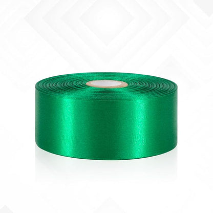30 Yards Green Ribbon 1-1/2 Inch, Green Satin Ribbon for Gift Wrapping, Christmas, Flower Bouquet, Crafts, Halloween, Wedding and Bow Making