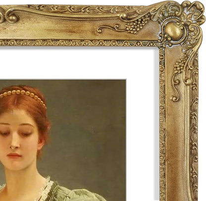 SIMON'S SHOP 11x14 Picture Frame Matted to 8x10 Photo, Vintage Bronze Picture Frames 11x14 with Mat for 8x10 Artwork, Wall and Tabletop Display Poster Frames