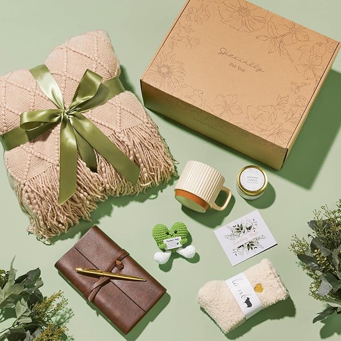 Self Care Gifts for Women, Get Well Gifts Sympathy Baskets Care Package, Christmas Birthday Gift for Women, After Surgery Feel Better Thinking of You Gift Set for Mom Her Sister Best Friend Wife