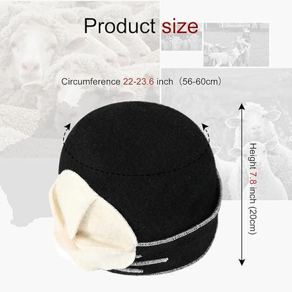 Sumolux Beanie Hats for Women Wool Skull Cap Beret Floral Cuffed French Vintage Dress Cloche Classic Winter 1920s