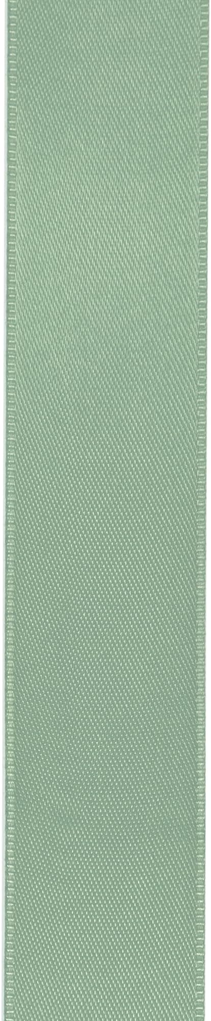 LIUYAXI Sage Green Stain Ribbon, 1-1/2" X Continuous 50 Yards, Double Faced Fabric Ribbon Perfect for Gift Wrapping Wedding Birthday Party Chair Sash Christmas Hair Floral Craft Sewing