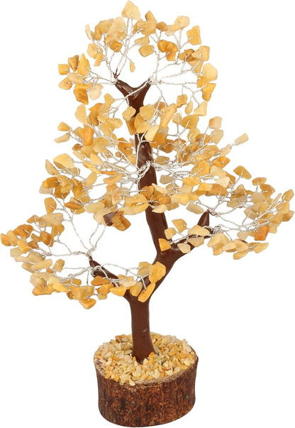 Chakra Tree, Yellow Aventurine Crystal, Feng Shui Decor, Good Energy Stones, Crystals and Stones, Tree of Life Chakra, Home Decor Kitchen, Spiritual Gift