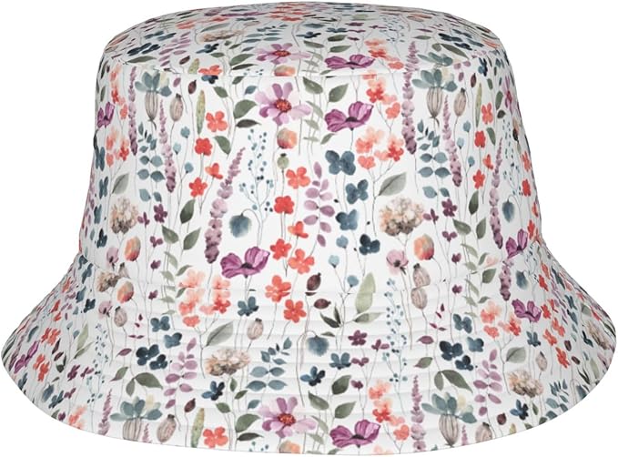 Cartoon Bucket Hat Summer Beach Travel Sun Hat Packable Fisherman Cap for Men Women