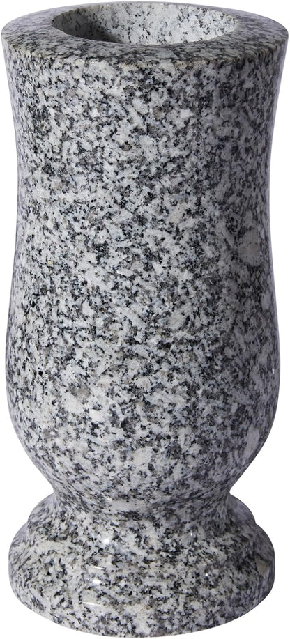 Natural Granite Cemetery Vase for Grave Headstone Decoration Timeless Memorial (1)
