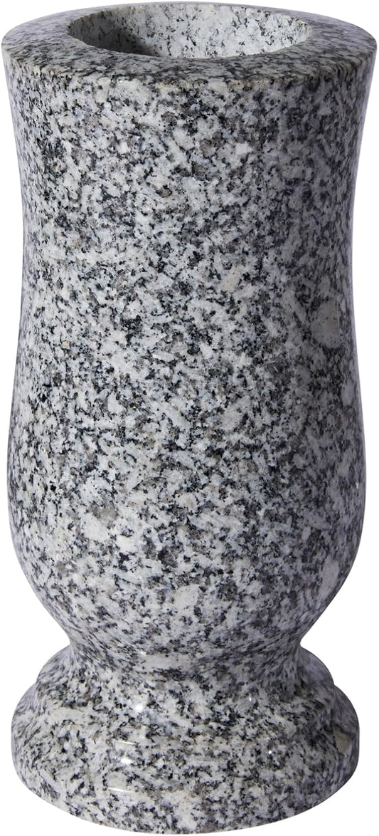 Natural Granite Cemetery Vase for Grave Headstone Decoration Timeless Memorial (1)
