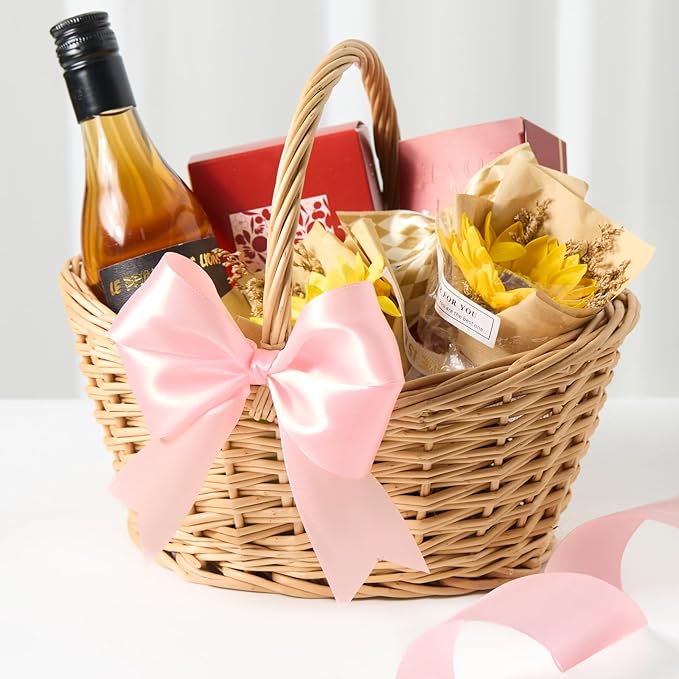 1-1/2 Inches 50 Yards Baby Pink Satin Ribbon, Solid Fabric Ribbon Roll for Flower Bouquets, Gift Wrapping, Wedding, Handmade Crafts