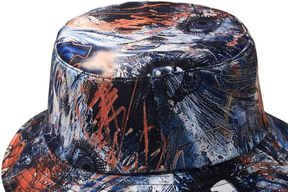 Quanhaigou Bucket Hat for Men Women,Packable Reversible Printed Sun Hats,Fisherman Outdoor Summer Travel Hiking Beach Caps