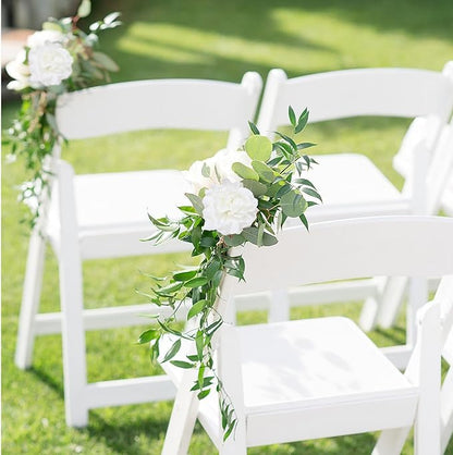 White Carnations Artificial Flowers 15PCS Carnations Flowers Silk Flowers 21.25in Fake Flowers for Wedding Home Table Centerpieces Floral Arrangements(White)