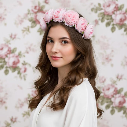 200 Pcs Flowers Long Stem Artificial Rose Bulk, 3.2 Inches Silk Rose Head Flowers Faux for Wedding Bridal Bouquet Independence Day Home Floral DIY Centerpieces Party Decoration(Pink)