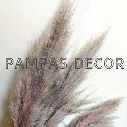 20 Stems Natural Pampas Grass Decor 40" Tall Dreid Pampas Grass for Wedding, Party, Farmhouse, Fluffy Dreid Flowers Boho Home Decor Grey & Beige