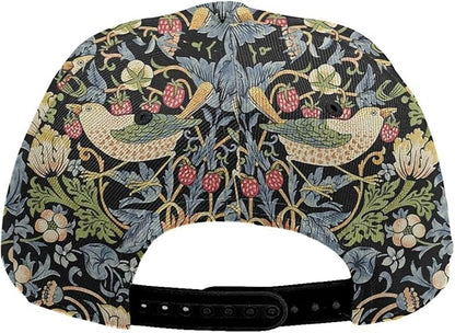 Pastel Cornflowers Floral Baseball Cap Dad Hats All-Over Print Fashion Accessory 100% Polyester Adjusts to Fit Most