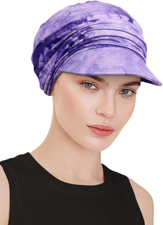 Chemo Headwear Viscose Newsboy Cap for Women Fall and Winter Hats