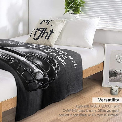 Baseball Throw Blanket for Kids & Adults - Soft, Warm, Cozy Fleece for Couch, Sofa, Bed - 50"x60"