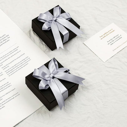 Gray Satin Ribbon, Double Faced 5/8 Inch X 50 Yards Gray Ribbon, Premium Satin Ribbon for Gift Wrapping, Crafts, Hair Bow Making, Sewing, Flower Bouquet, Wedding Party Decor