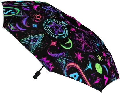 3 Fold Car Umbrella Folding Portable Automatic Umbrella Sunny Rain Sunscreen