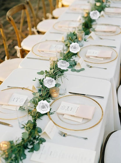 100pcs Stemless White Fake Foam Roses with Silver Glitter, 2.56" Artificial Roses for DIY Craft Baby Shower Centerpieces Wedding Flower Decor (White)
