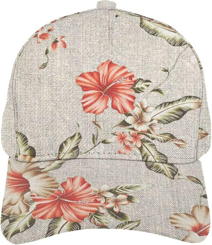 Pastel Cornflowers Floral Baseball Cap Dad Hats All-Over Print Fashion Accessory 100% Polyester Adjusts to Fit Most