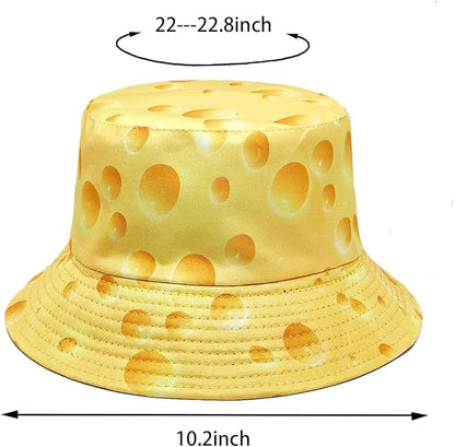 Bucket Hat for Women Men, Cotton Reversible Double Side Wear Sun Hats Beach Fisherman Hat