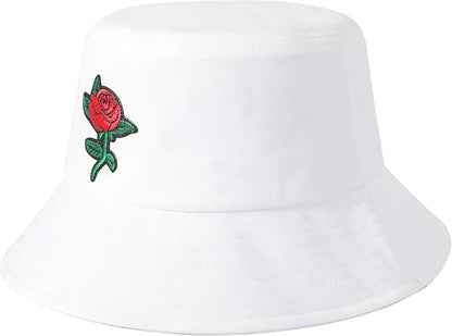 ZLYC Unisex Fashion Embroidered Bucket Hat Summer Fisherman Cap for Men Women