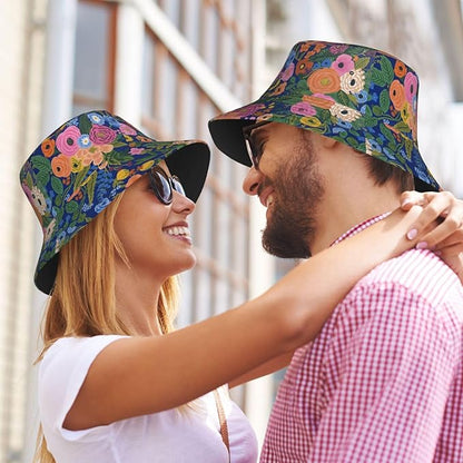 Fashion Bucket Hat Summer Beach Travel Sun Hat Packable Fisherman Cap for Men Women