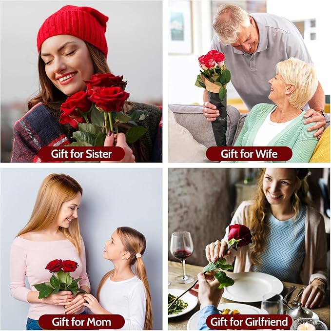 Yamonic Preserved Flowers Rose for Mom Grandma, Mom Birthday Rose Gifts for Mother, Real Flower Rose for Women, Her, Wife, Girlfriend Gifts on Valentine's Day, Mothers Day,Anniversary
